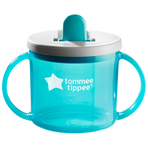 Cana Tommee Tippee First Cup, 190 ml, 4 luni +, Albastru, 1 buc