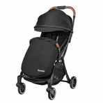 Lionelo - Carucior sport Julie One, De la nastere, Cu accesorii, Cadru din aluminiu, 0-22 kg, Negru