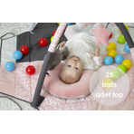 Centru de joaca cu bile BabyJem Toy Ball Play Mat (Culoare: Roz)