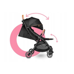 Lionelo - Carucior sport Julie One, De la nastere, Cu accesorii, Cadru din aluminiu, 0-22 kg, Negru