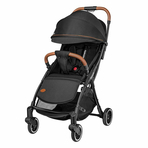 Lionelo - Carucior sport Julie One, De la nastere, Cu accesorii, Cadru din aluminiu, 0-22 kg, Negru