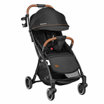 Lionelo - Carucior sport Julie One, De la nastere, Cu accesorii, Cadru din aluminiu, 0-22 kg, Negru