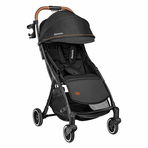 Lionelo - Carucior sport Julie One, De la nastere, Cu accesorii, Cadru din aluminiu, 0-22 kg, Negru