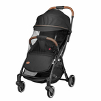 Lionelo - Carucior sport Julie One, De la nastere, Cu accesorii, Cadru din aluminiu, 0-22 kg, Negru