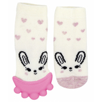 Sosete cu accesoriu dentitie BabyJem Teether Socks (Culoare: Gri)