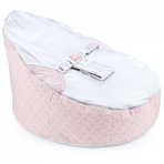 Fotoliu pentru bebelusi cu ham de siguranta Baby Bean Bed (Culoare: Roz)