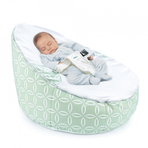 Fotoliu pentru bebelusi cu ham de siguranta Baby Bean Bed (Culoare: Roz)