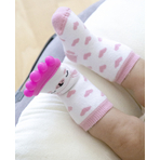 Sosete cu accesoriu dentitie BabyJem Teether Socks (Culoare: Gri)