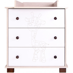 Comoda bebelusi cu rama de infasat detasabila, Drewex Giraffe Santana