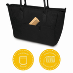 Geanta multifunctionala pentru parinti Ingrid, Onyx, Negru, Skiddou