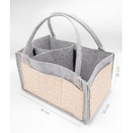 Geanta organizator scutece si accesorii copii/bebelusi BabyJem (Culoare: Gri)