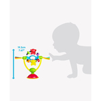 Jucarie pentru scaunul de masa, Cu ventuza, Cu activitati, Rotativa, High chair Spinning Toy, 19.5 cm, Playgro