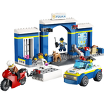 Set de construit - Lego City, Urmarire la Sectia de Politie  60370