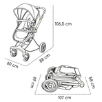 Carucior transformabil 2 in 1 Nasjo, Wild climber, Verde, Skiddou