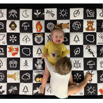 Covor de joaca termoizolant pentru bebe, activitati senzorial     Contrast 120x140cm by Kids Cudaki