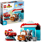 Set de construit - Lego Duplo, Distractie la Spalatorie cu Fulger McQueen si Mater 10996