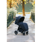 Carucior sport cu roti gonflabile (max. 22 Kg) 4Baby STINGER AIR Negru