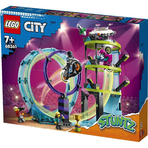 Set de construit - Lego City, Provocarea Suprema de Cascadorii pe Motocicleta   60361