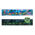 Puzzle pentru copii cu dinozauri fotoluminescent (200 piese, 1.5m)
