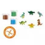 Set creativ - Lumea dinozaurilor din plastilina (geanta tematica)