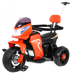 Motocicleta electrica cu pedale si maner parental HL108, portocaliu