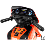 Motocicleta electrica cu pedale si maner parental HL108, portocaliu