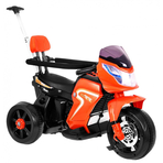 Motocicleta electrica cu pedale si maner parental HL108, portocaliu