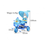 Tricicleta pentru copii Ratusca, albastru
