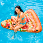 Saltea gonflabila Intex in forma de felie de pizza, 175 x 145 cm