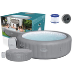 Jacuzzi gonflabil Bestway 6-8 persoane, diametru 236 cm, pompa de incalzire, husa de protectie, capacitate 1325 litri