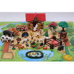 Figurina Vaca maro cu coarne, dimensiune 13 cm, DeAgostini, 2-3 ani +