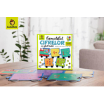 Joc Montessori Trenuletul Cifrelor Cu Efect Tactil, Ludattica, +3 ani