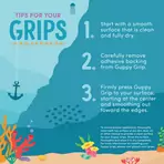 Guppy Grips - autocolante anti-alunecare pentru baie