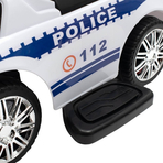 Masinuta premergator de politie, ride on Baby Mix cu maner parental, alb