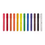 Creioane cu gel pentru geam si sticla, Rainy Dayz, set 12 culori lavabile
