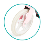 Trotineta freestyle, QKIDS, WEISS Light Pink, Ghidon reglabil pe 3 trepte, Amortizor Easy&Up, Platforma anti-derapanta, Pliabila, Aluminiu