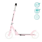 Trotineta freestyle, QKIDS, WEISS Light Pink, Ghidon reglabil pe 3 trepte, Amortizor Easy&Up, Platforma anti-derapanta, Pliabila, Aluminiu