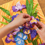 Set pictura 3D cu argila usoara, 30*40cm - Irises