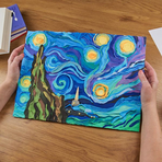Set pictura 3D cu argila usoara, 30*40cm - Starry Night