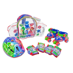 Role copii Saica reglabile 24-29 Eroi in Pijamale PJ Masks cu protectii si casca in ghiozdan