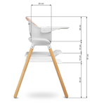 Scaun de masa multifunctional 4 in 1 Caretero BRAVO Bej