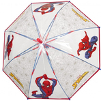 Umbrela Perletti Spiderman automata rezistenta la vant transparenta 45 cm