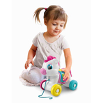 Baby Clementoni - Jucarie De Tras Unicorn Interactiv