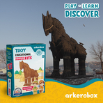 Arkerobox - Set arheologic educational si puzzle 3D, Grecia Antica, Calul Troian