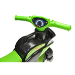 Motocicleta Ride-on de curse Doloni cu sunete si lumini, negru cu verde