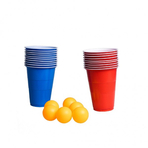 Joc Ping Pong cu bere Clown Games cu 20 pahare si 6 mingi