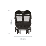 Carucior gemeni B-Agile Double Cosmos Black Britax