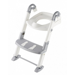 Scara cu reductor WC si olita White silver grey Kidskit rotho-babydesign