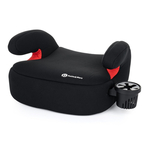 Petite&Mars - Inaltator auto Optimus, Cu suport de pahar si cotiere, Husa detasabila, 22-36 kg, 6 ani+, Conform cu standardul europeane de securitate ECE R144, Negru