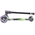 Trotineta cu 3 roti pliabila cu lumini - Scooter Swift Green
